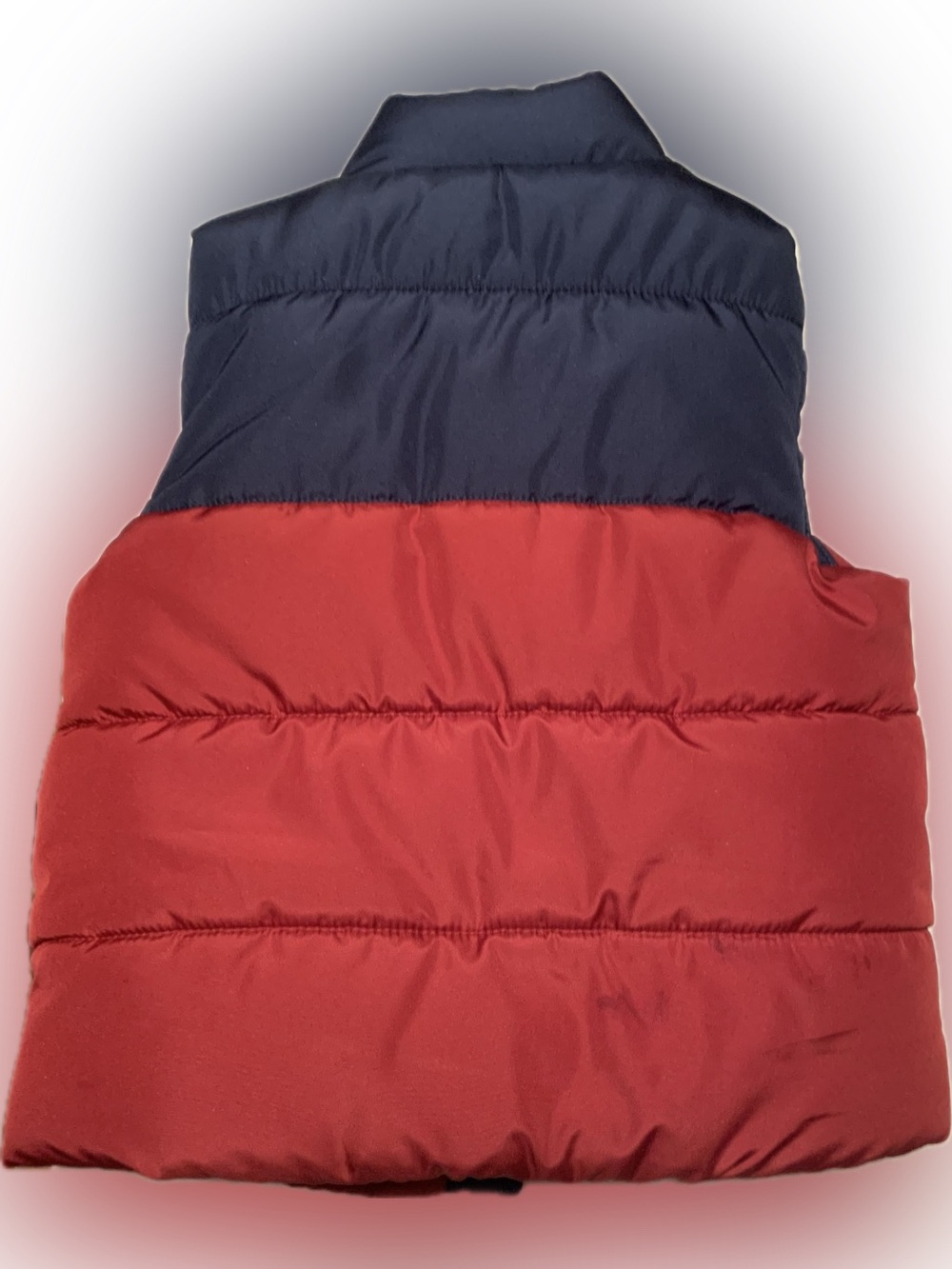 Puma Kids Colorblock Navy, Cream & Red Puffer Vest - Picture 2 of 9